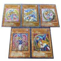 Yu-Gi-Oh ชุดแฟลชการ์ดสะสมสาวผู้มีมนต์ดำนักมายากลสีดำการ์ดเด็กผู้หญิงการ์ดคอลเลกชันเกมของขวัญคริสต์มาส Kids Toys 5ชิ้น