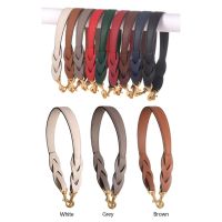 57CM Handbag Strap Cowhide Litchi Pattern Twist Shoulder Strap DIY Bag Wrist Strap Handbag Handles Accessories