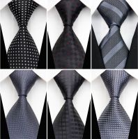 Fashion Silk Ties for Men Women 2023 Accessories 3" (7.5cm) Business Wedding Black Green White Red Blue Gray Brown Mens Necktie