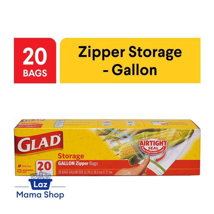 Glad - Glad, Zipper Bags, Freezer, Quart (40 count), Shop