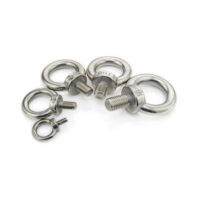 5/2/1Pcs M5 M6 M8 M10 M12 M14 DIN580 304 Stainless Steel Mengangkat Sekrup Mata cincin Lingkaran Lubang untuk Kabel Tali Eye Bolt