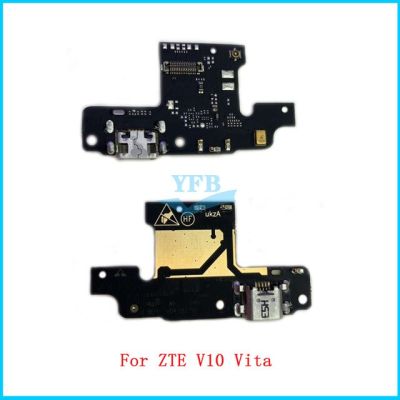 【✔In stock】 anlei3 สำหรับ Zte เบลด V10 V10 Vita Usb เชื่อมต่อชาร์จไฟแท่นพอร์ตไมโครโฟนบอร์ดสายเคเบิลงอได้