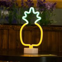 ❏✻ Pineapple Flamingo Night Light Xmas Party Wedding Decoration Night Light Home Gift Unicorn Lamp USB LED Rainbow Neon Sign Light