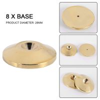 8 Set Golden-Plated Speaker Spikes, Speaker Stands CD Audio Subwoofer Amplifier Turntable Isolation Feet