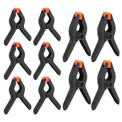 10Pcs Spring Clamps Set DIY Woodworking Plastic Clip Fixture Accessories Hand Tools Carpenter Fixing Clips Photo Studio