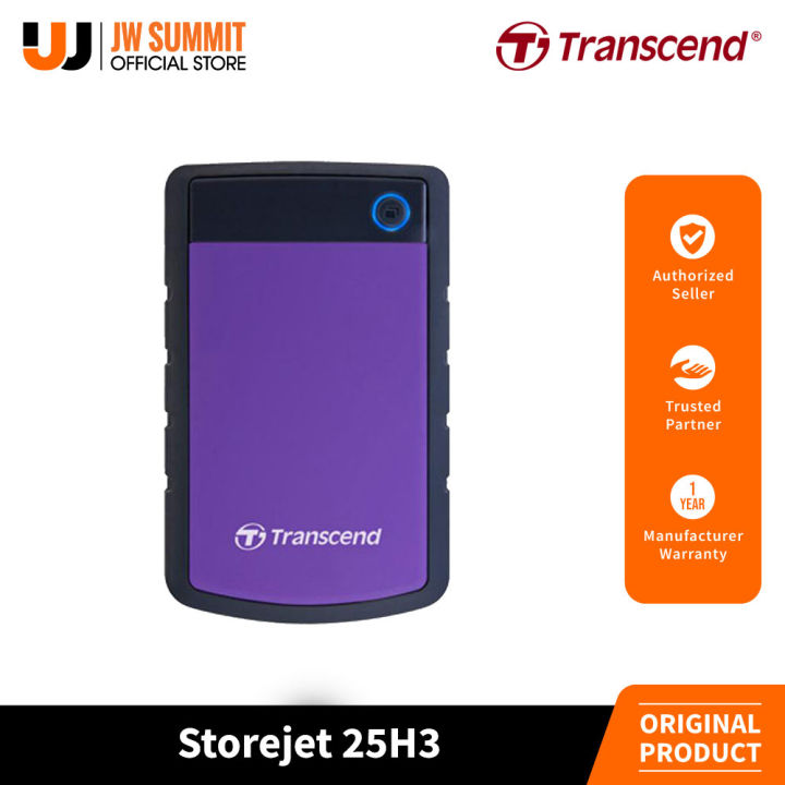 Transcend Storejet 25H3 2TB USB 3.0 Shockproof Portable Hard Drive | Lazada  PH