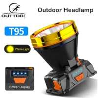 Outtobe Headlamps LED Headlight USB Rechargeable Head Lighting Waterproof Light Headlamp Flashlight Camping Fishing Outdoor Hiking Headlamp Head Lamp Head Light 500M Lighting