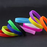 Fashion Sports Fitness Silicone Rubber Elasticity Wristband Cuff Bracelet Basketball Sports Wrist Band Multicolors Exercise Bands