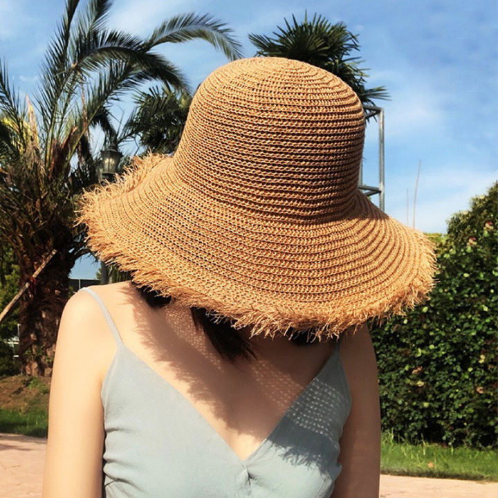 wide-brim-straw-hats-beach-bucket-hats-solid-visor-hat-for-women-beach-sun-hats-women-panama-hats