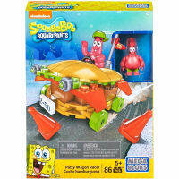 Mega Bloks ของเล่น Sponge Bobs SquarePants วงร็อค Squidward Patrick Stars Rajah Blok Bata Racer ของเล่นโมเดล Kanak-Kanak