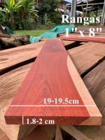 ไม้จริง(Wood)ขนาด1" x 8" ชื่อไม้ Rangas Woodมีสีแดง/สีเหลือง มีลายไม้สวยงาม ชัดเจน(ไสกบให้พร้อมนำไปใช้งาน)