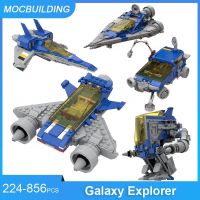 MOC Building Blocks Twin Engine Space Scamper 10497 Galaxy Explorer Alternative Model DIY Assembled Bricks Toys Gifts 224PCS