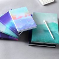 《   CYUCHEN KK 》 Creative Colorful Journal Notepad Planner Notebook With Ribbon Bookmark 112 Pages For Women Men Teen Girls Student Gift