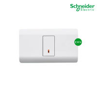 Schneider Electric : ชุดสวิตช์ 2 ทาง ขนาด 1 ช่อง พร้อมฝาครอบสีขาว "มีพรายน้ำ และ สวิตช์แบบกดเด้งกลับ" | ZENcelo | 8431S_2_WE+A8401SH_WE สั่งซื้อได้ที่ร้าน  PlugOn