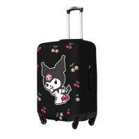 SANRIO Kuromi เคสกระเป๋าถือเดินทางกันฝุ่นและรอยขีดข่วนโพลีเอสเตอร์ยืดทนทานต่อการฉีกขาดสามารถซักได้ลายการ์ตูนตลกสำหรับกระเป๋าเดินทางขนาด18-32นิ้วเคสขายดี