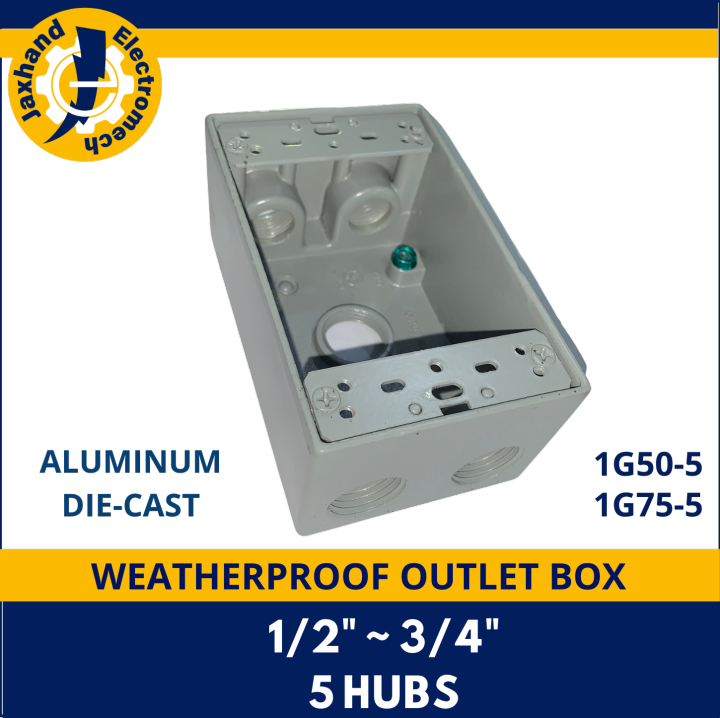 Weatherproof Outlet Box 5 Holes, Aluminum Die Cast | Lazada PH