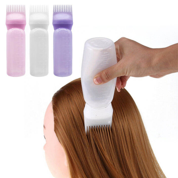 Salon Hair Dye Applicator Comb Brush Bottles Dyeing Shampoo Bottle Oil