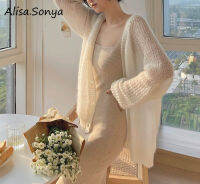 อลิซ่า Sonya Womens UPF 50 + Sun Protection Mohair Cardigan ฤดูร้อน Casual หลวมกลางแจ้ง UV น้ำหนักเบา Cardigans