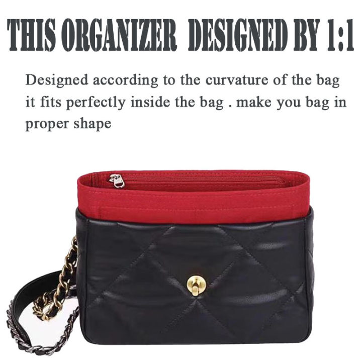 19กระเป๋าใส่ออแกไนเซอร์กระเป๋าถือผู้หญิงแต่งหน้าออแกไนเซอร์-felt-ใส่กระเป๋า-liner-travel-organizer-กระเป๋าเครื่องสำอางแบบพกพา-shaper