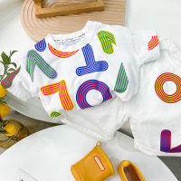 IENENS Summer Baby Boy Clothing Sets 0-4 Years Children Outfits 2PCS Kids Short Sleeves Tees + Shorts Fashion Casual Clothes Suits