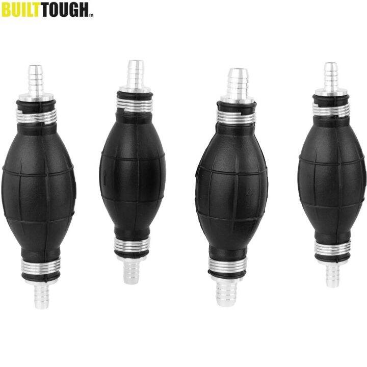 Manual Hand Fuel Pump Ruer Aluminum Hand Bulb Diesel Gas Petrol Water