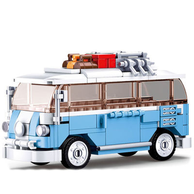 2021227Pcs City Classic Great Bus T1 Van Cars Model Building Block Kits Technical Vehicle Bricks Toys For Children Birthday Gifts
