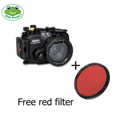 Seafrogs Waterproof 40 Meters Diving Camera Housing for SONY A5000/A5100/A6000/A6300/A6400 ( Send Red Filter Free ! )