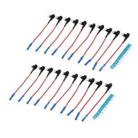 20 Pack - 12V Car Add-A-Circuit Fuse TAP Adapter Mini ATM APM Blade Fuse Holder Fuses Accessories