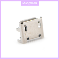 Shangtanpu 20ชิ้นไมโคร USB Type B ตัวเมีย5Pin จุ่มพอร์ตเบ้าเสียบแจ็คตัวเชื่อม