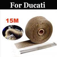 15m Thermal Exhaust Tape Titanium Exhaust Heat Tape For Ducati 250 350 400f3 400ss 400ss Junior 450 500 600ss 600tl 620s 650 Adhesives Tape