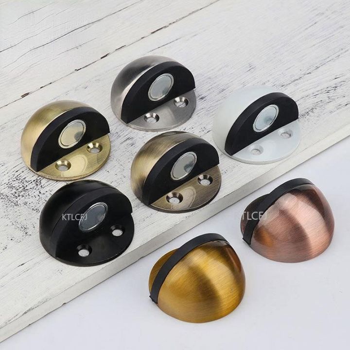 stainless-steel-rubber-doorstop-door-frame-grab-floor-nail-free-doorstop-magnetic-door-stopper-punch-free-sticker-hidden-door-hardware-locks