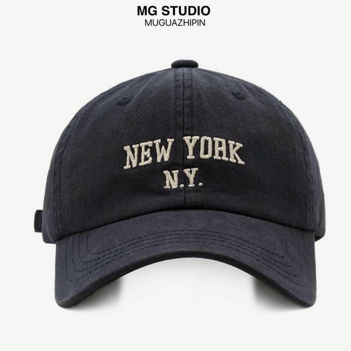 mg-หมวกเบสบอลปักลายตัวอักษร-new-york-7-สี