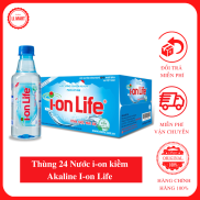 Thùng 24 chai nước uống i-on kiềm Akaline I-on Life 330ml chai