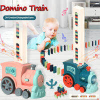 ของเล่นเด็ก Domino Train Electric Car Kids Automatic Laying Dominoes Set Brick Blocks Kits Children S Games For Boys Gift