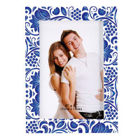 Blue and White Porcelain Pattern Wooden Photo Poster Frame Table Home DIY Decoration 5-10Inch Modern Picture Gift Present Friend