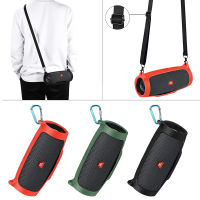 เคสซิลิโคนหุ้มผิวพร้อมสายคล้อง Carabiner สำหรับ JBL Charge Essential ลำโพงบลูทูธไร้สายแบบพกพา