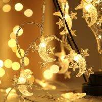 ™ สายไฟ Fairy Lights รูปดวงจันทร์สําหรับตกแต่งงานคริสต์มาส