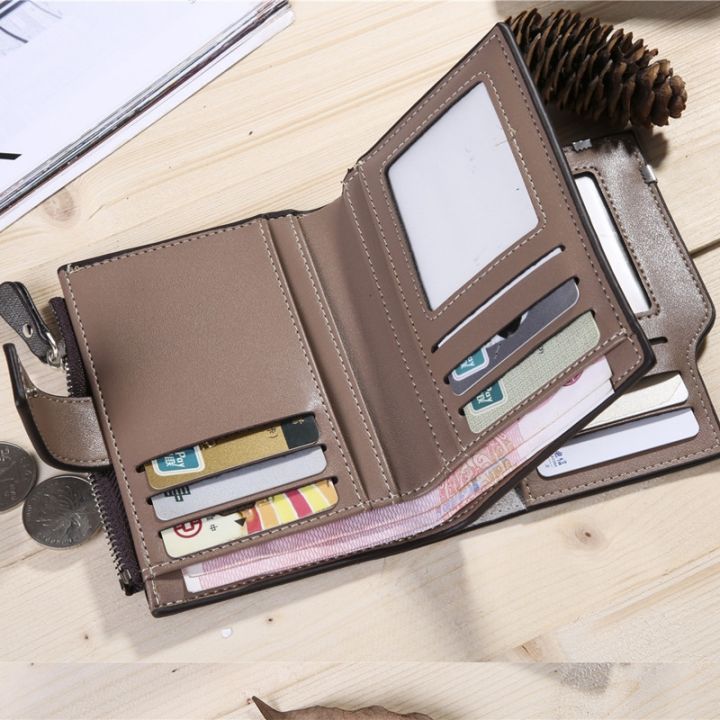 new-business-casual-mens-zipper-hasp-short-wallet-small-vertical-locomotive-british-multi-function-card-holder-purse-wallets