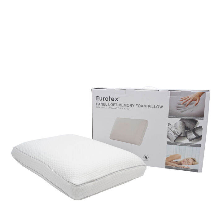Eurotex Panel Loft Memory Foam Pillow Lazada Singapore