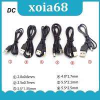 xoia68 Shop USB to DC 3.5*1.35mm 2.0*0.6mm 2.5*0.7mm 4.0*1.7mm 5.5*2.1mm 5.5*2.5mm Plug Jack DC 5V Power Extension Cable Connector