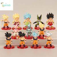 XSUIMI โมเดลคอลเลกชัน21ชิ้น/ล็อตเวจิต้าซุเปอร์เซย่า Gegto รุ่น Q PVC Sson Goku ตุ๊กตาขยับแขนขาได้