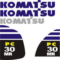 อุปกรณ์เสริมรถขุด Komatsu สติกเกอร์รถขุด PC30MR PC35MR PC55MR PC78US PC78UU สติกเกอร์รถขุดตกแต่งร่างกายรถขุดสติกเกอร์เครื่องทั้งเครื่อง Komatsu logo sticker