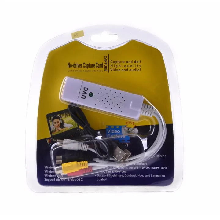 UVC USB2.0 Video audio capture card for windows mac, convert analog TV