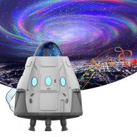 ใหม่ Galaxy Star โปรเจคเตอร์ Starry Sky Night Light Space Capsule โคมไฟ Deco หมุน Blueteeth เพลงตกแต่งโคมไฟ Gift