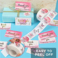 50500PCS Thank You Sticker Watercolor Thanks You Cards for Gift Package Seal Label Party Favor For Supporting My Small Business