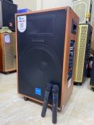 Loa Kéo AZPRO 15A Phiên Bản 2022 Mạch REVERB 10 Nút Bass 40 Vỏ Gỗ Tặng kèm