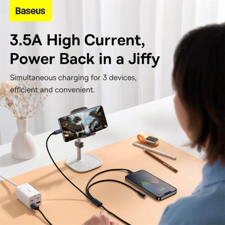 baseus-3-in-1-สายเคเบิล-usb-type-c-สําหรับ-samsung-xiaomi-mi-9-สายเคเบิล-สําหรับ-i13-12-11-สายชาร์จโทรศัพท์-micro-usb-สายเคเบิลข้อมูล