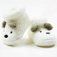 0-18M Baby Boy Girl Socks Toddler Shoes Solid Prewalkers Booties Cotton Winter Soft Anti-slip Warm Newborn Infant Crib Shoes Moc  by Hs2023