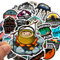 พร้อมส่ง!Camping outdoor travel การตั้งแคมป์ adventure สติกเกอร์ ตกปลา Fishing สเก็ตบอร์ด 50 ชิ้น sticker