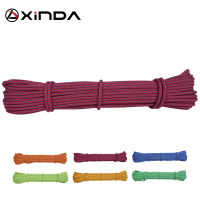 XINDA Escalada 10เมตร Paracord ปีนหน้าผาเชือกอุปกรณ์เสริมสาย6มิลลิเมตรเส้นผ่าศูนย์กลาง5KN มีความแข็งแรงสูง Paracord ความปลอดภัยเชือกอยู่รอด